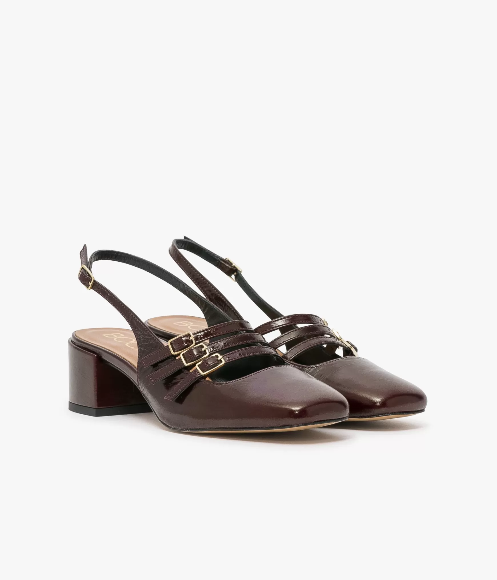 Slingbacks | Escarpins>Bocage BABIES DEMI ACAJOU Marron