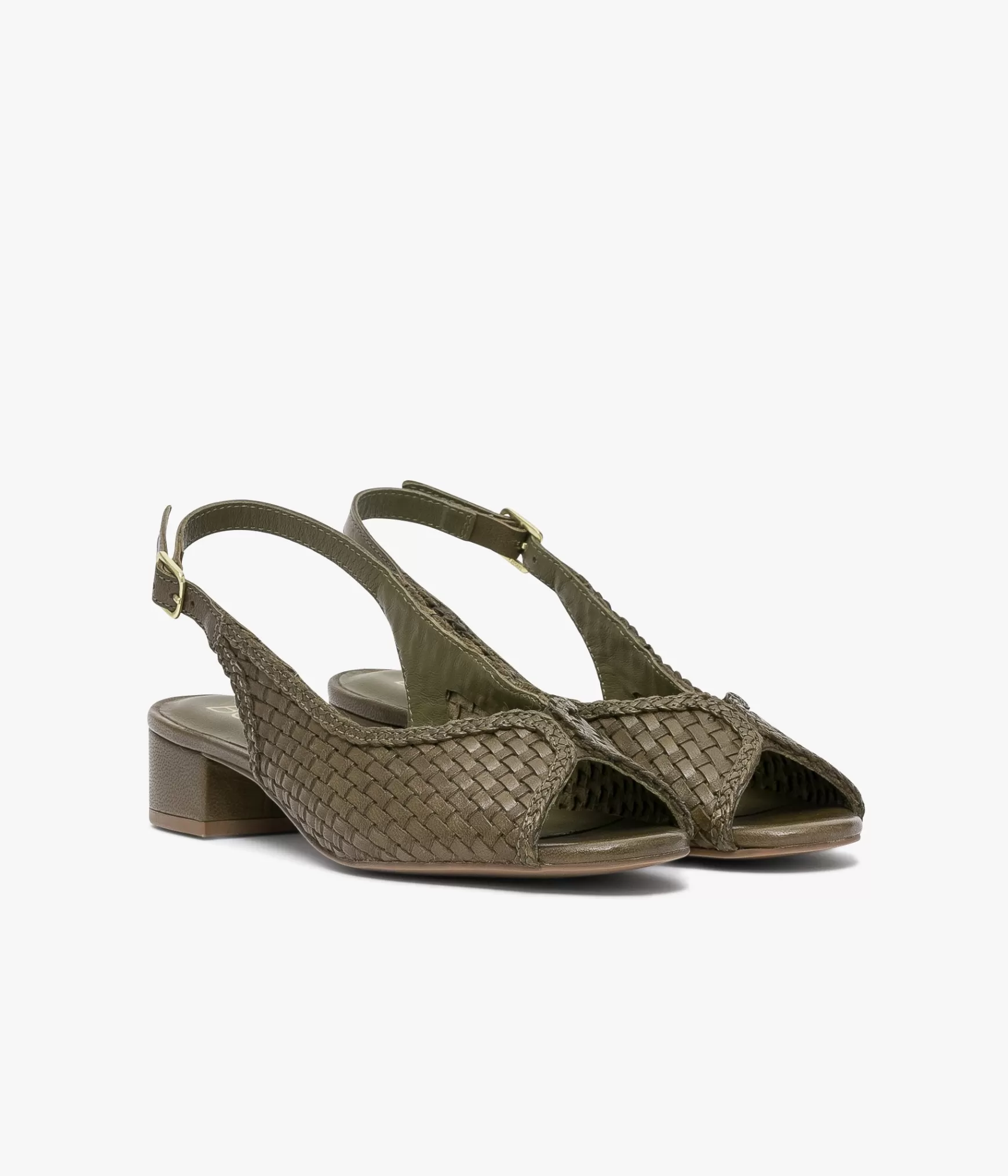 Slingbacks | Ballerines>Bocage BALLERINE SERAFINE KAKI Vert