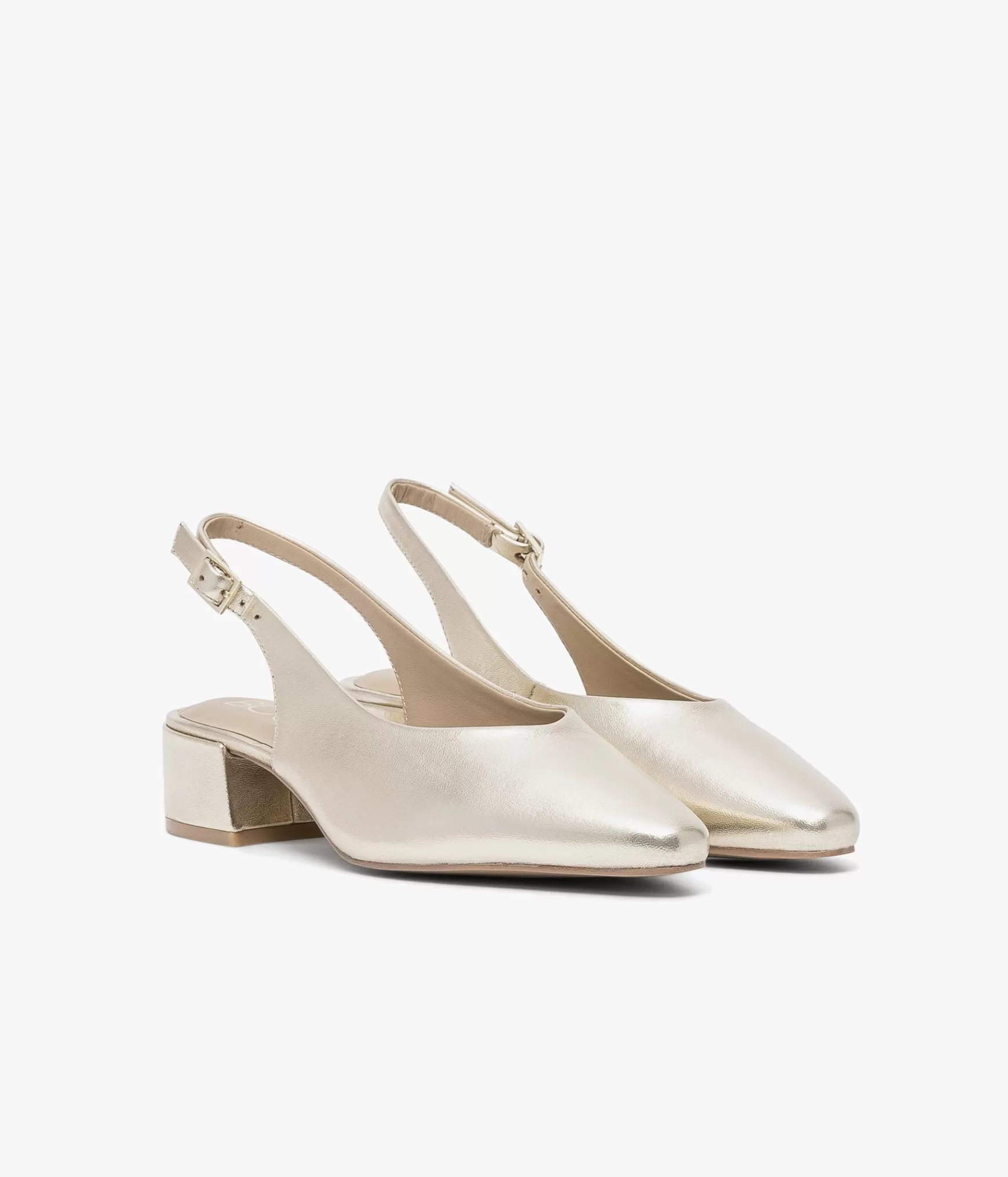 Slingbacks | Ballerines>Bocage BALLERINE SOLICE PLATINE Or