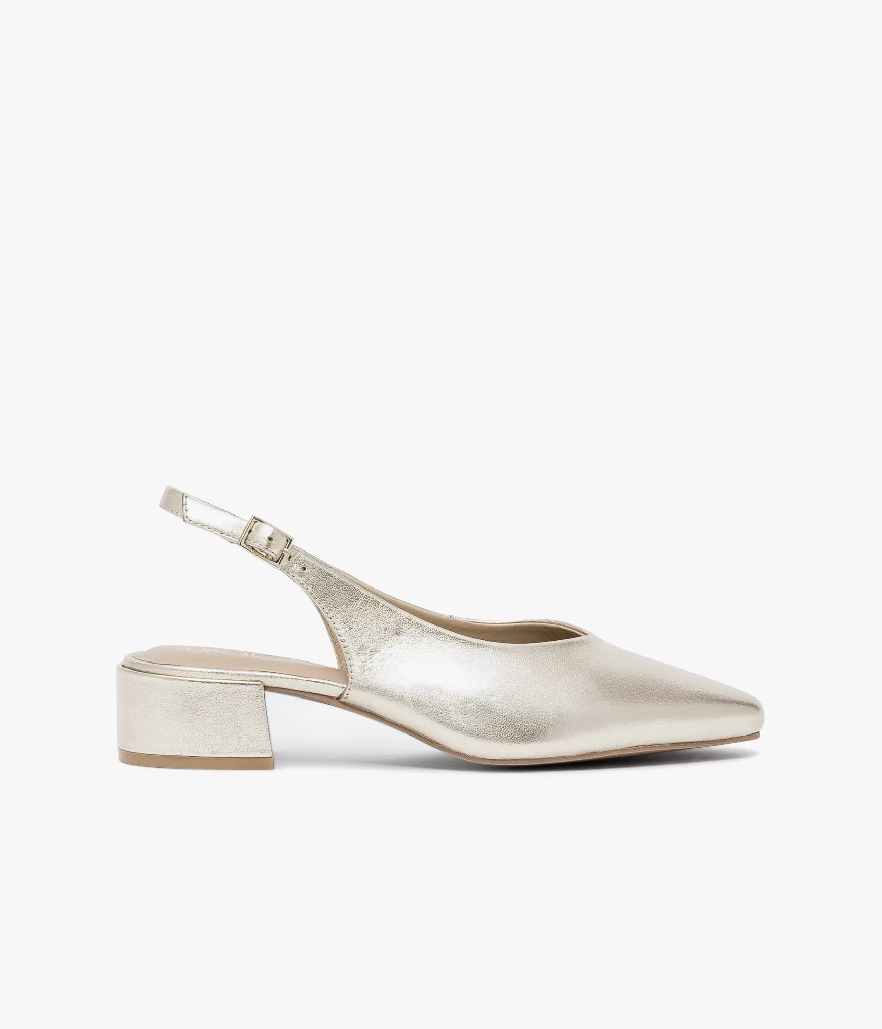 Slingbacks | Ballerines>Bocage BALLERINE SOLICE PLATINE Or