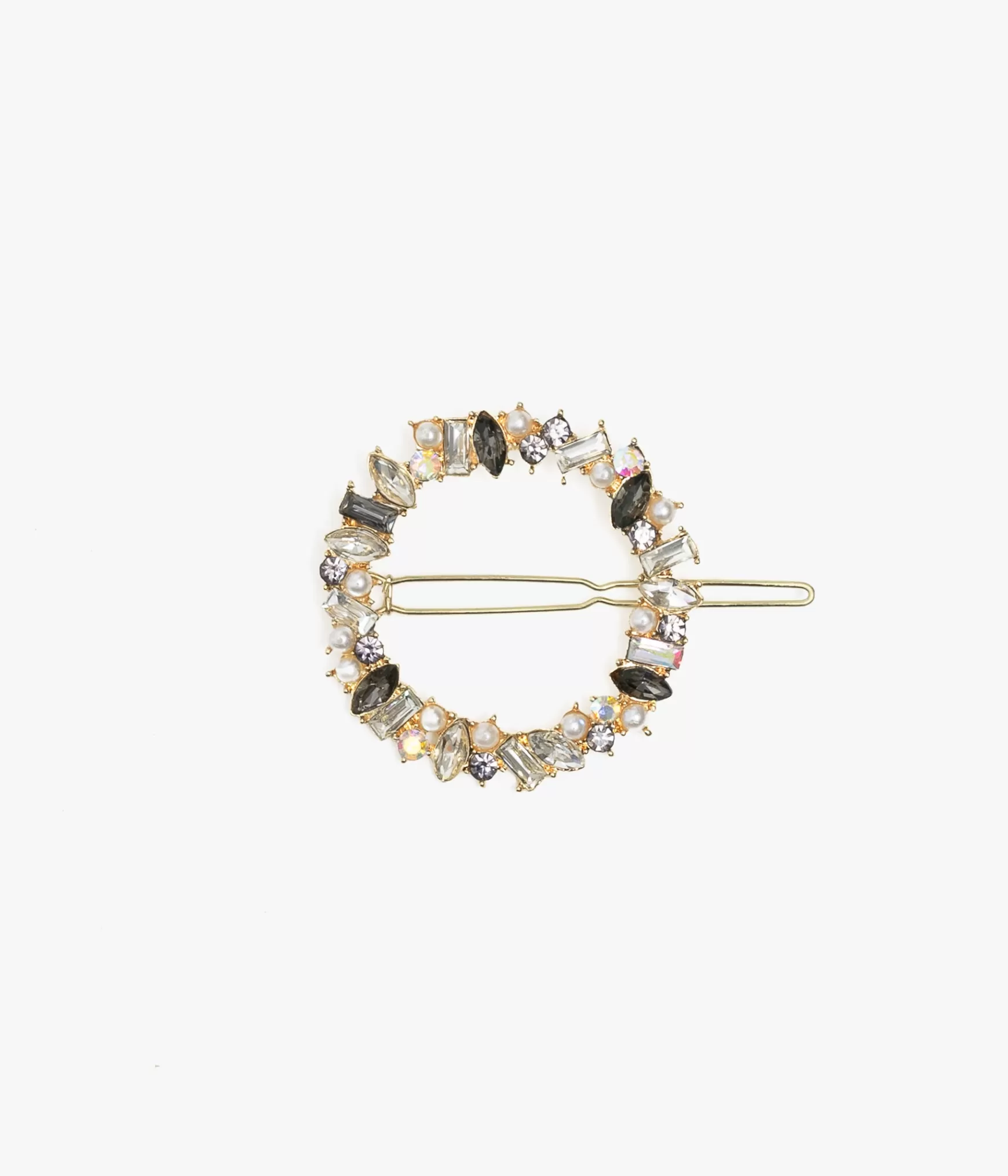 Chapeaux & Coiffants>Bocage BARRETTE GIANNA STRASS Blanc