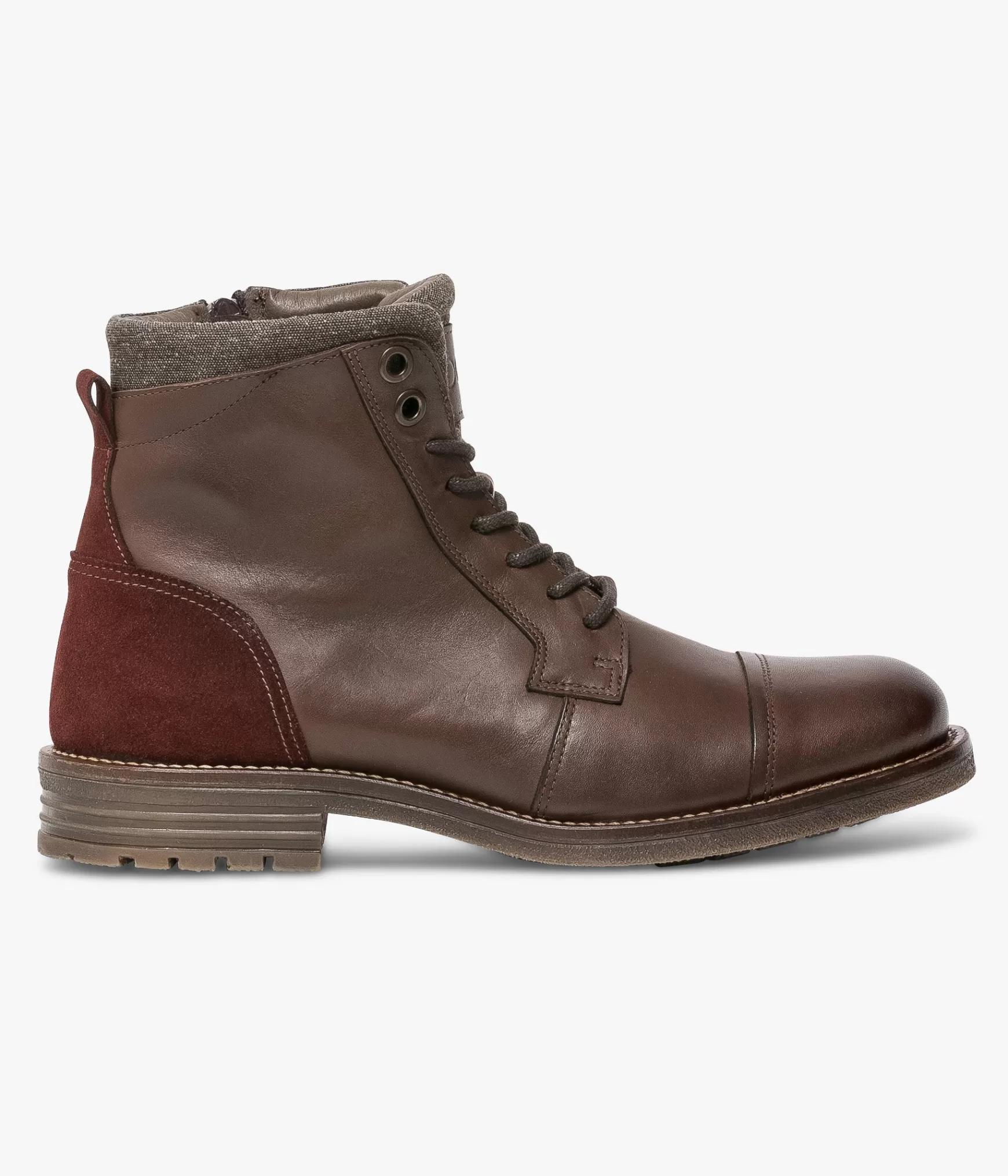 Boots>Bocage BOOTS GABIN MARRON Rouge
