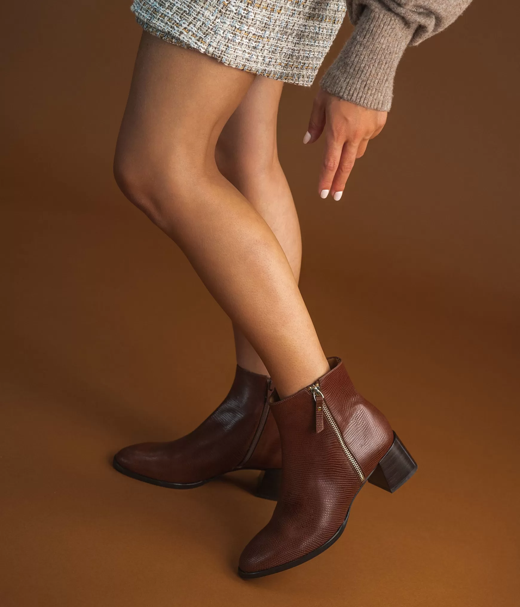 Boots & Bottines>Bocage BOOTS MIGUANA Marron