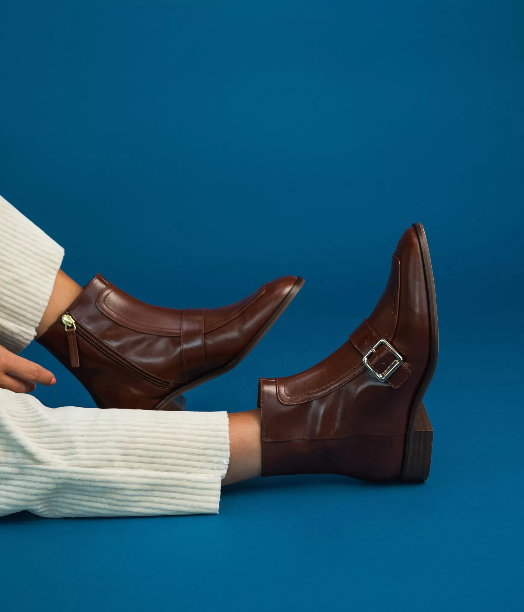 Boots & Bottines>Bocage BOOTS SABINE COGNAC Marron