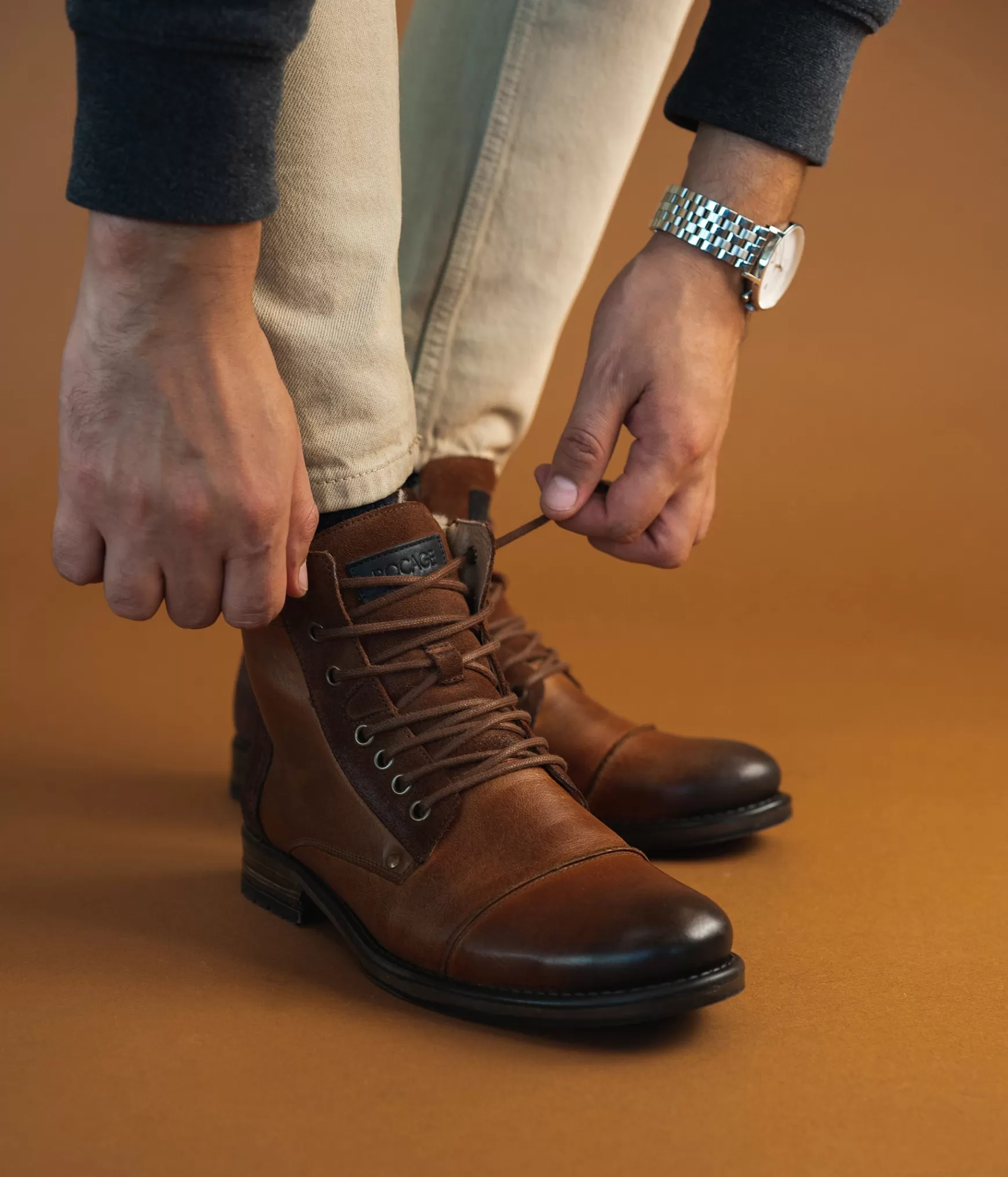Boots>Bocage BOOTS THOMASSE COGNAC Marron
