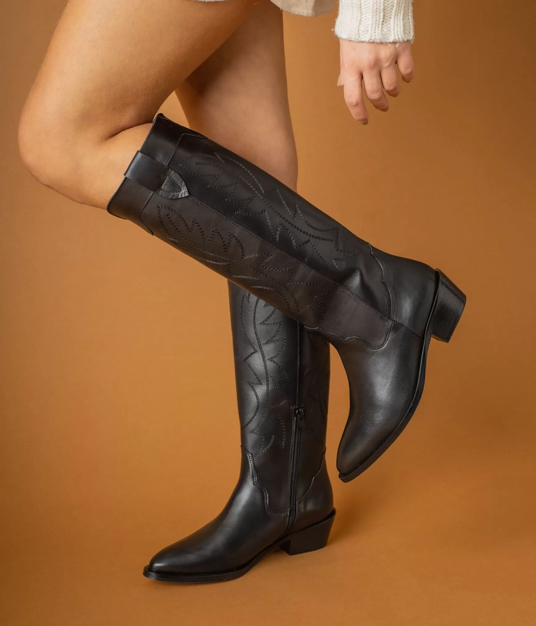 Bottes>Bocage BOTTE SANTIAG Noir