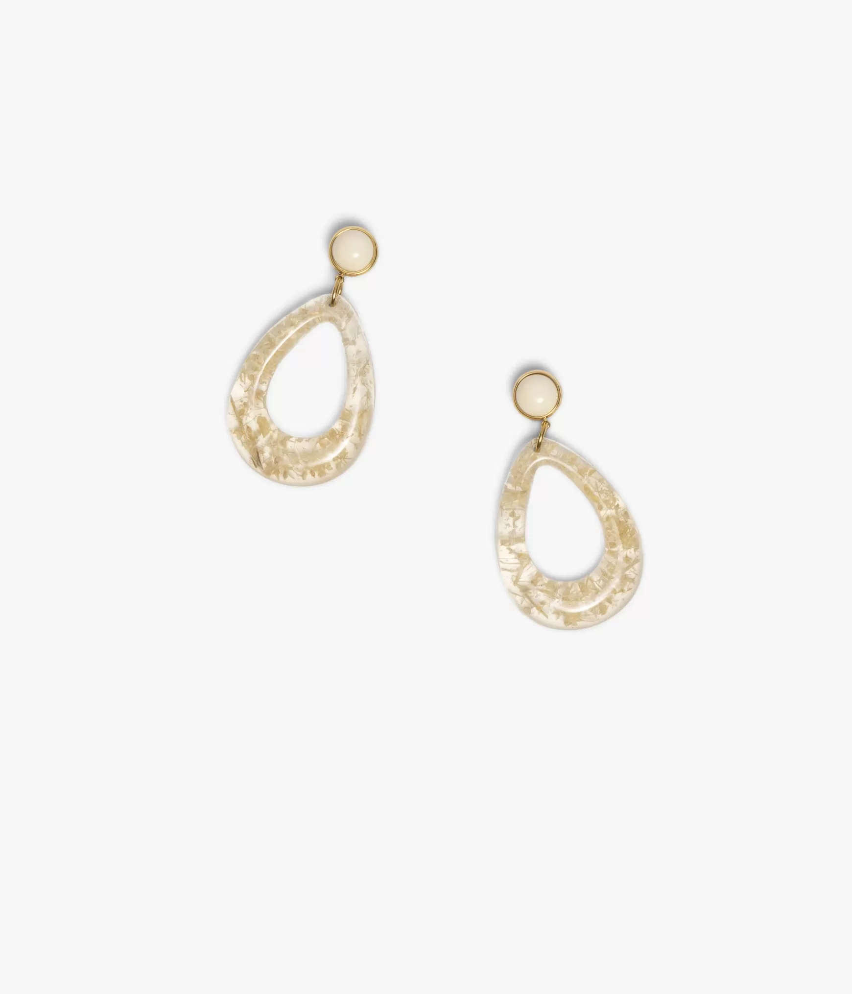 Bijoux>Bocage BOUCLES D'OREILLES ABASSIA TRANSLUCIDE Blanc