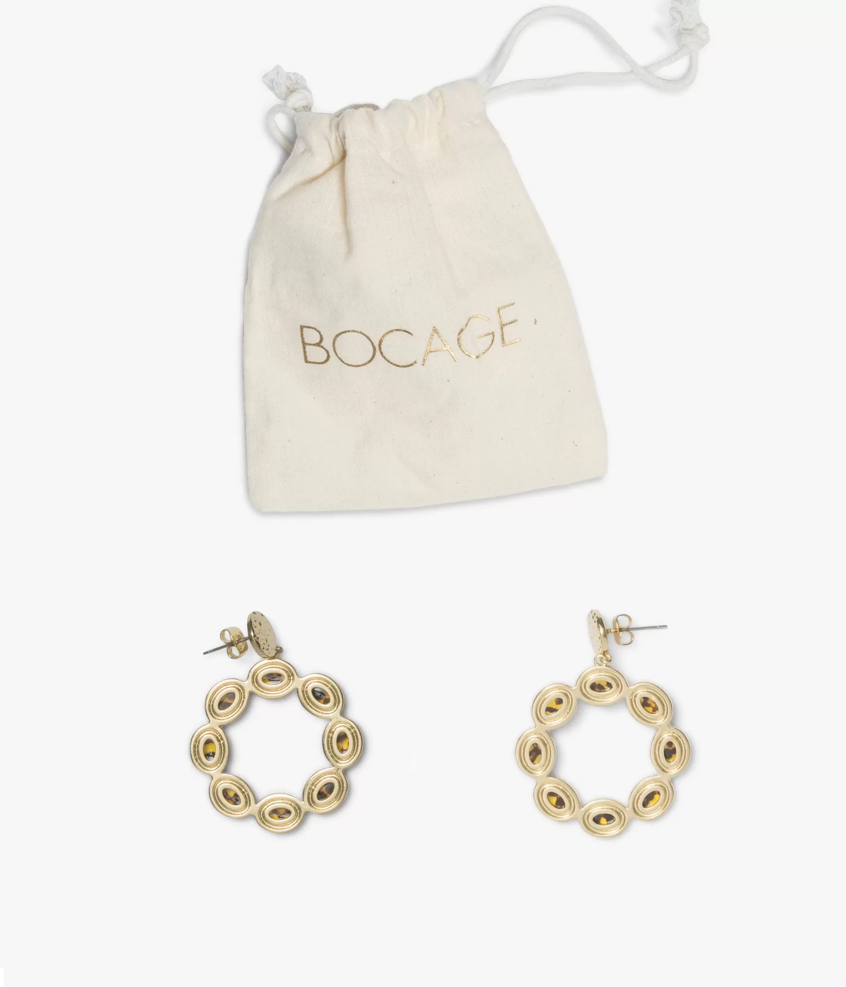 Bijoux>Bocage BOUCLES D'OREILLES ANDREE Orange