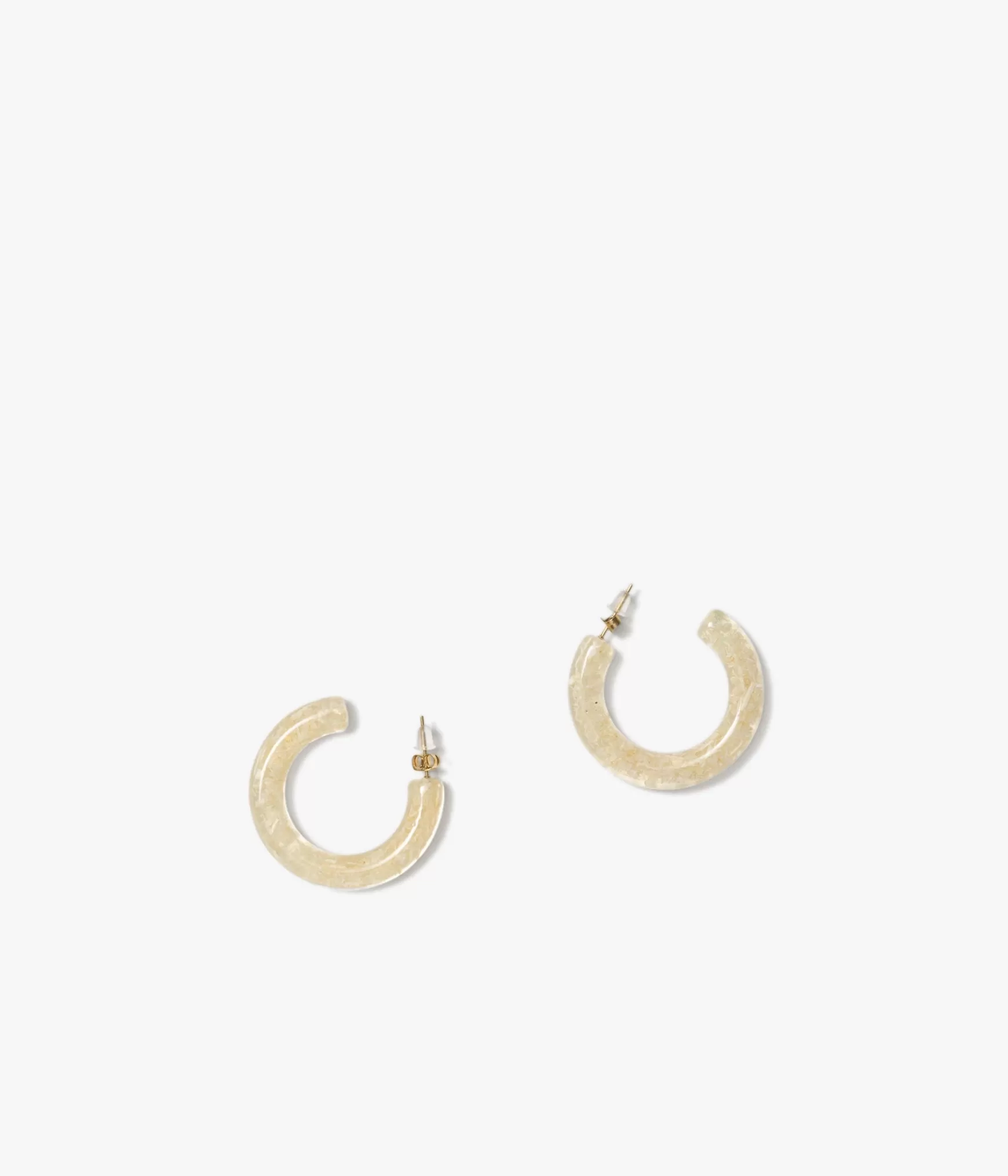 Bijoux>Bocage BOUCLES D'OREILLES ANNEFLEUR TRANSPARENT Blanc