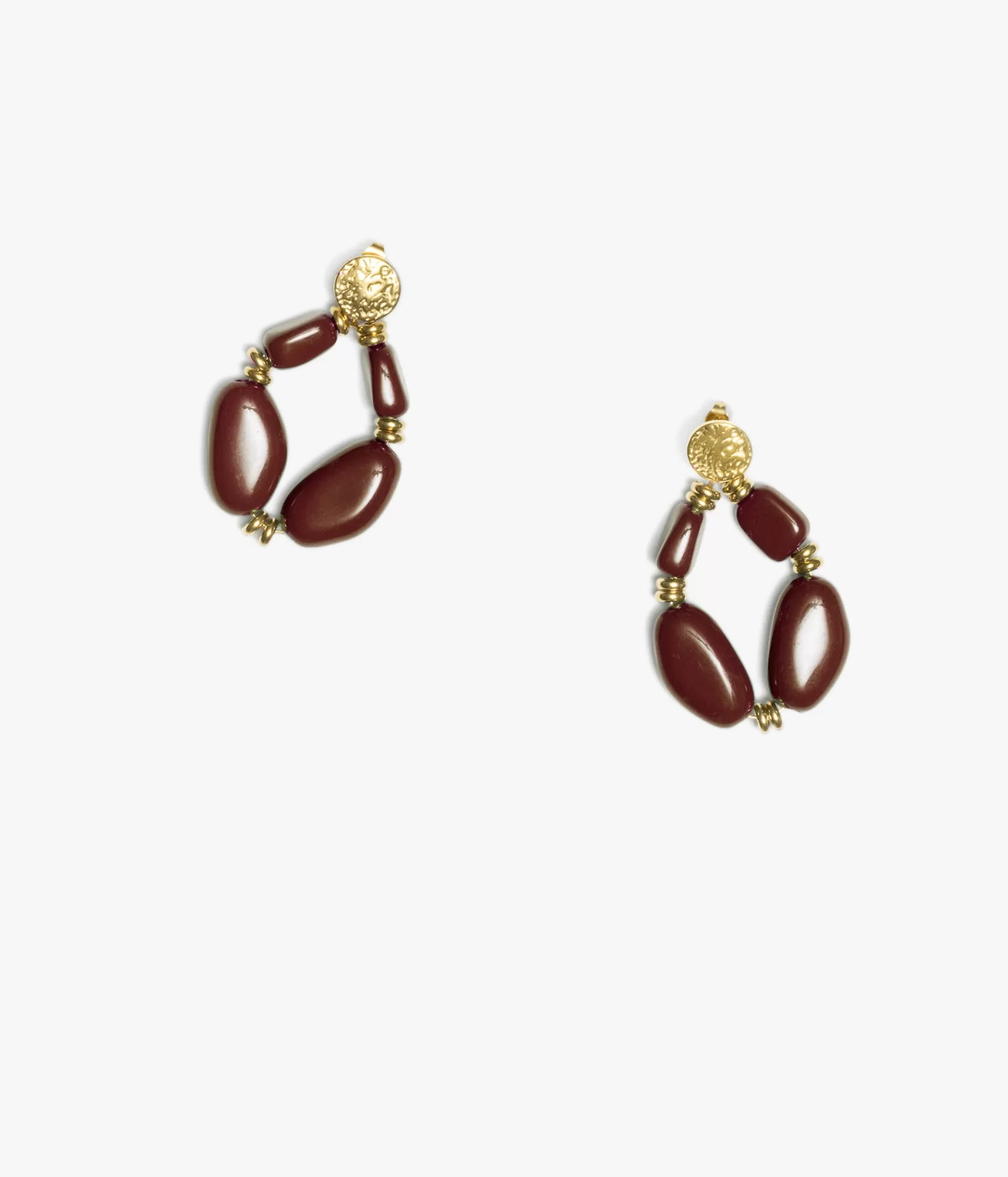 Bijoux>Bocage BOUCLES D'OREILLES ANNELOU CHOCOLAT Marron