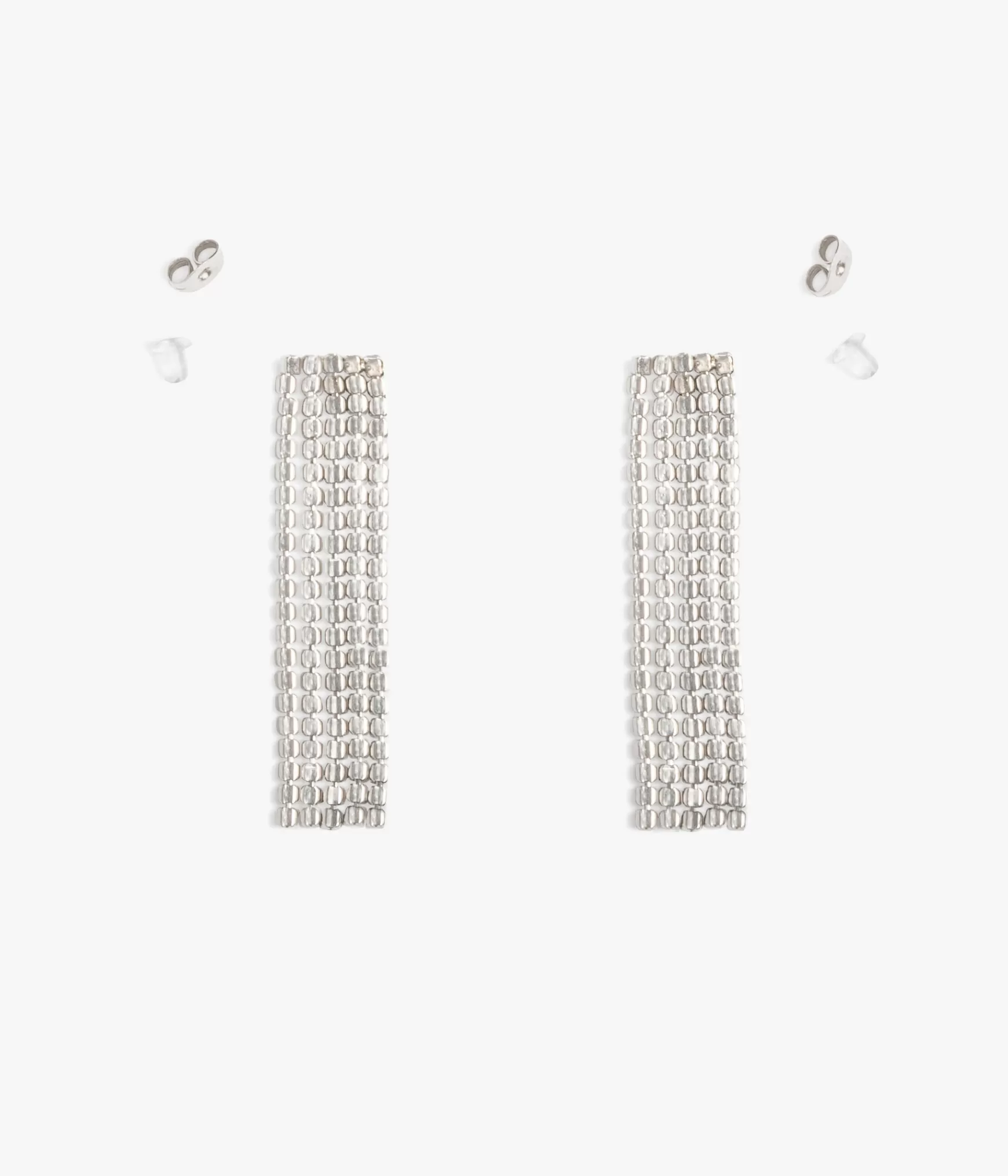 Bijoux>Bocage BOUCLES D'OREILLES BRILLANCE ARGENT Blanc