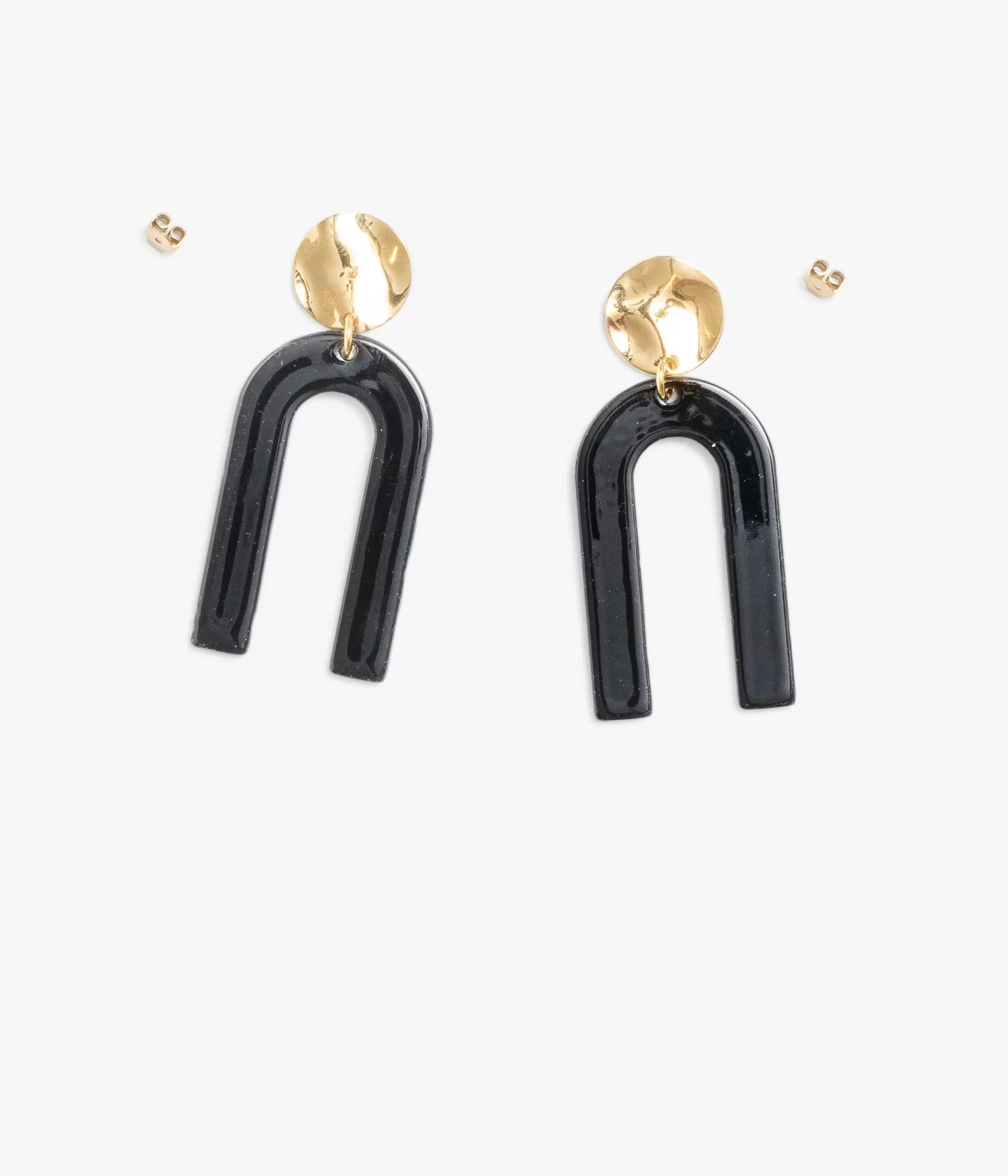 Bijoux>Bocage BOUCLES D'OREILLES BRUNE Noir