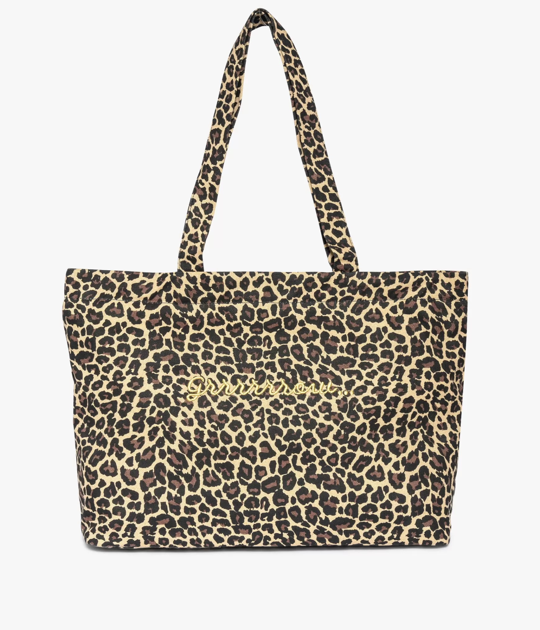 Sacs À Bandoulière>Bocage CABAS COUCOU LEOPARD Marron