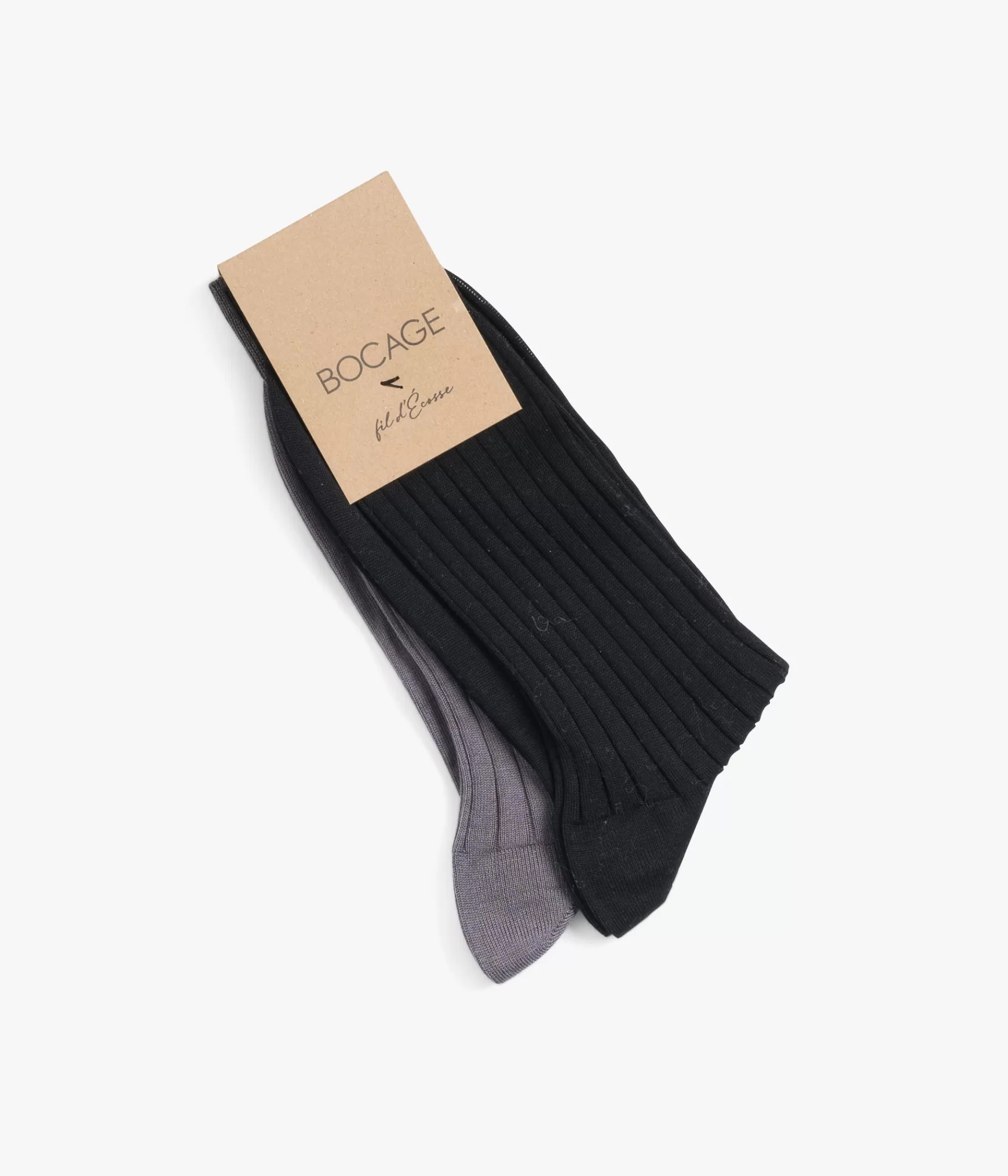Chaussettes>Bocage CHAUSSETTES ADELON ET GRIS Noir