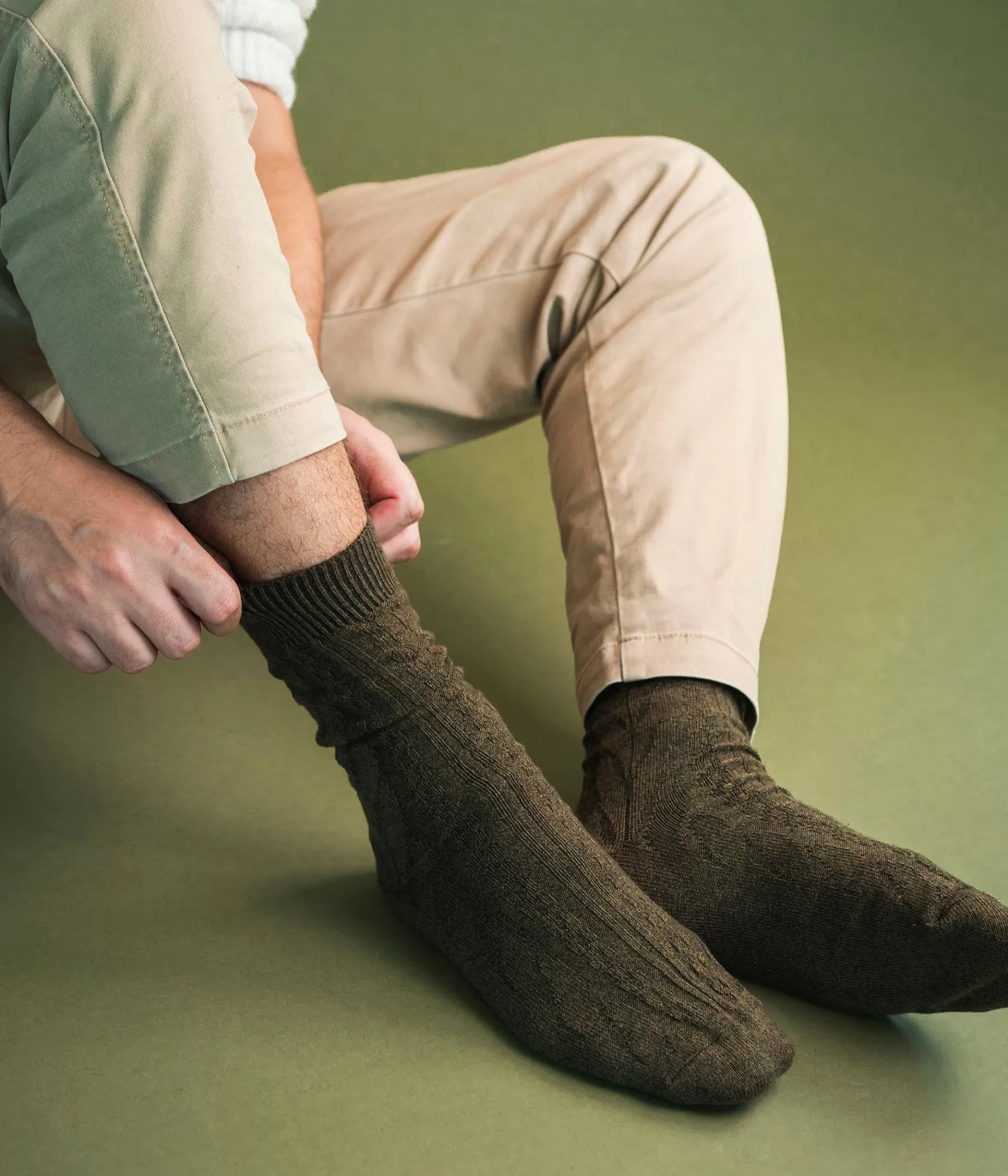 Chaussettes>Bocage CHAUSSETTES ALASKA KAKI Vert