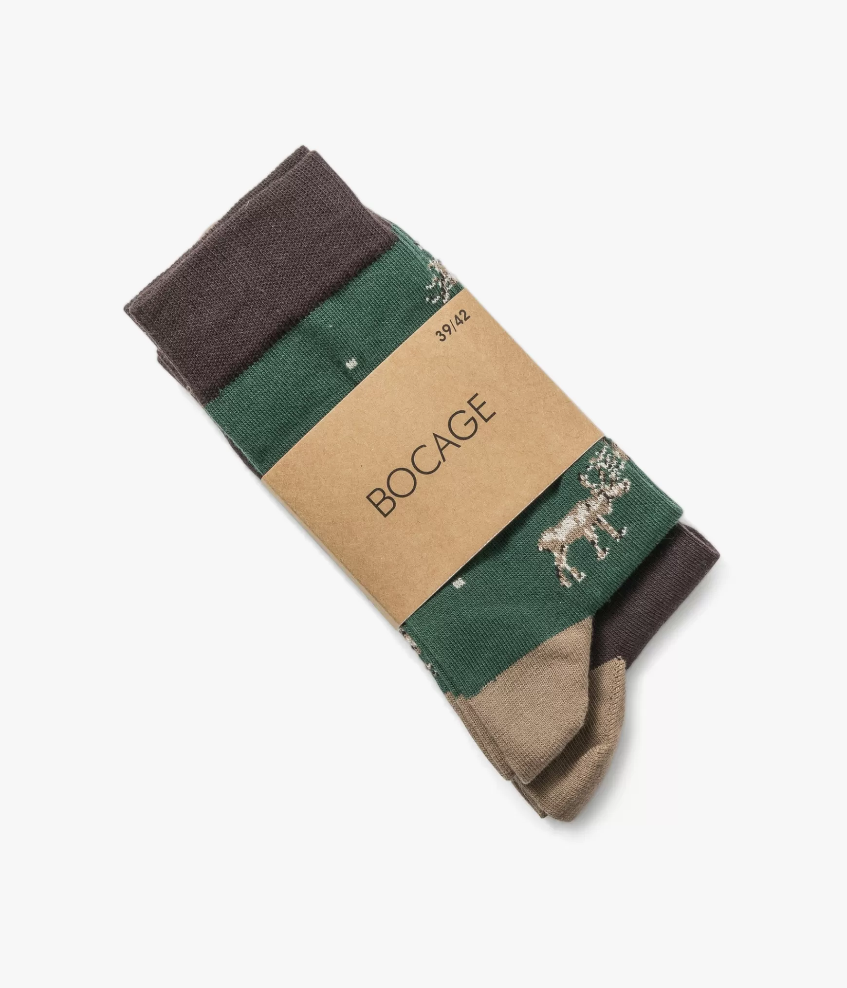 Chaussettes>Bocage CHAUSSETTES NOEL Marron