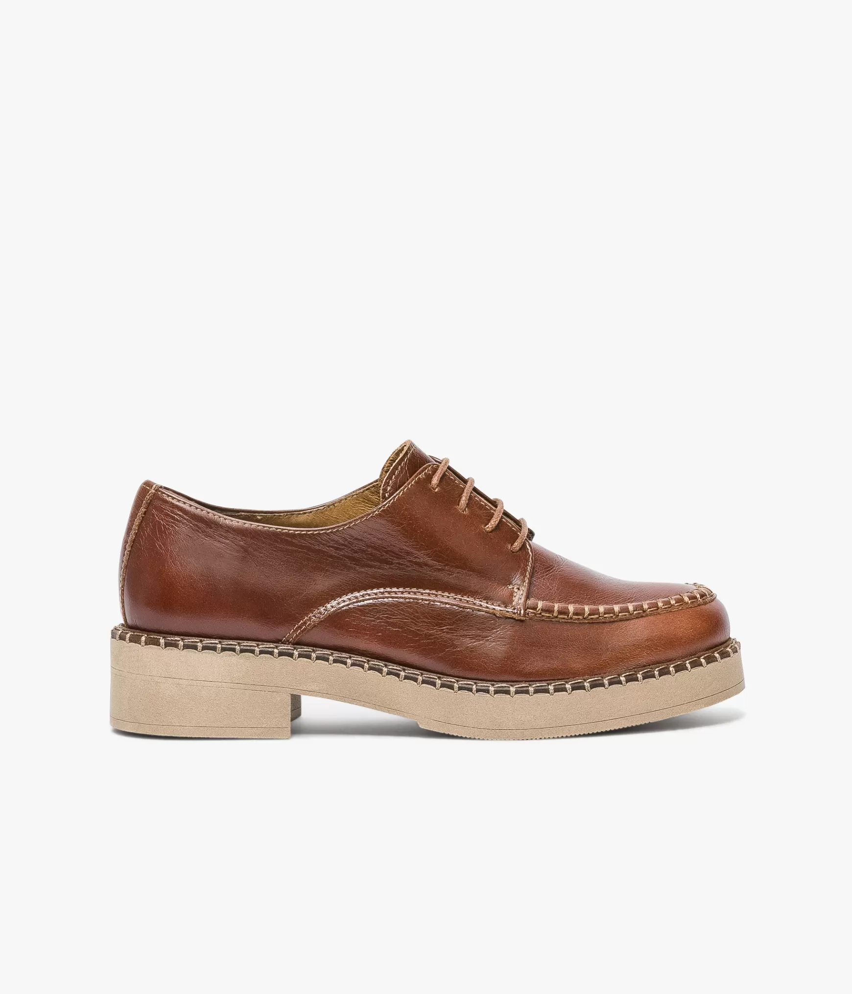 Mocassins | Derbies>Bocage DERBY CHARLENE COGNAC Marron