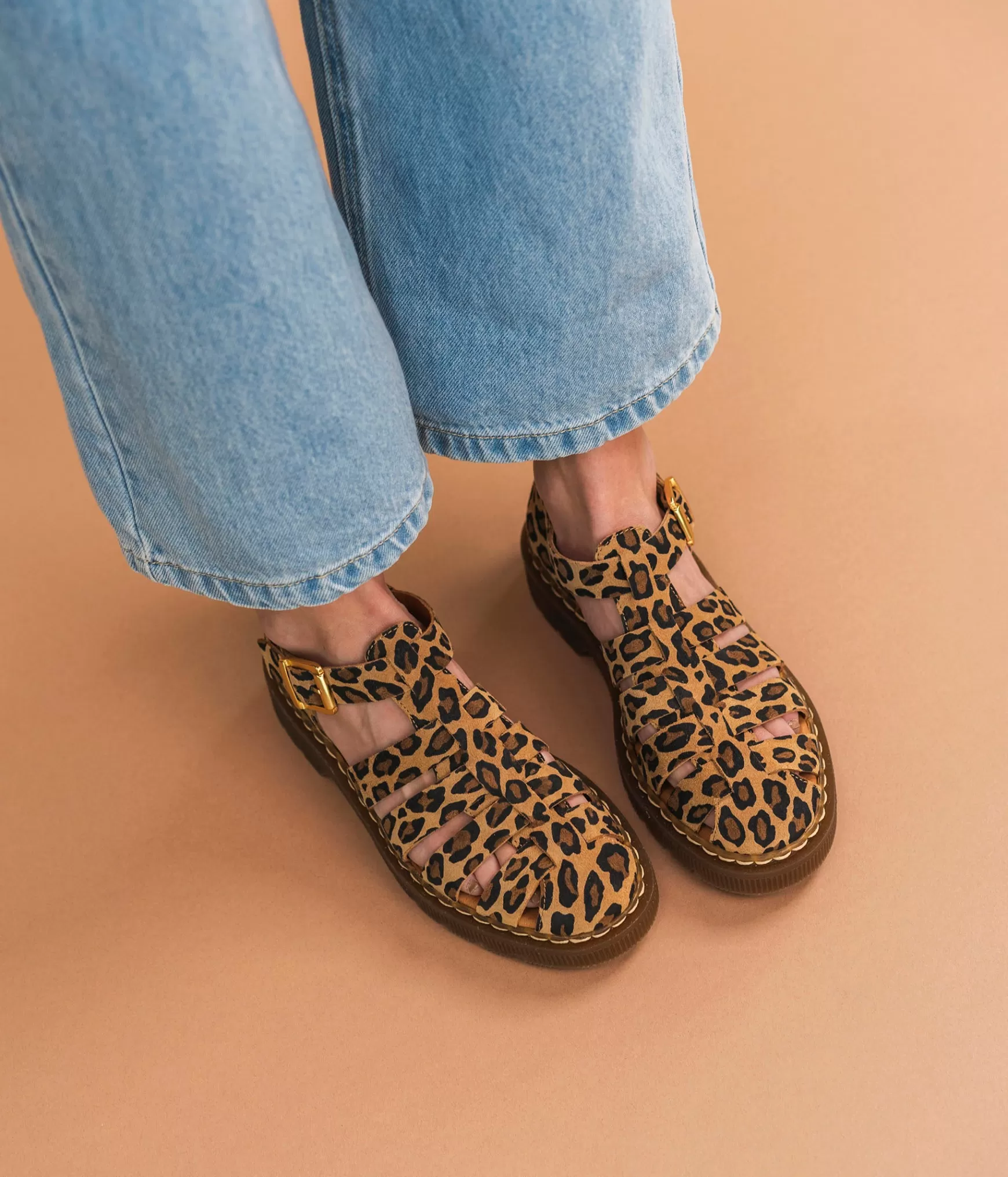 Sandales | Mocassins>Bocage DERBY CLAP LEOPARD Multicolore
