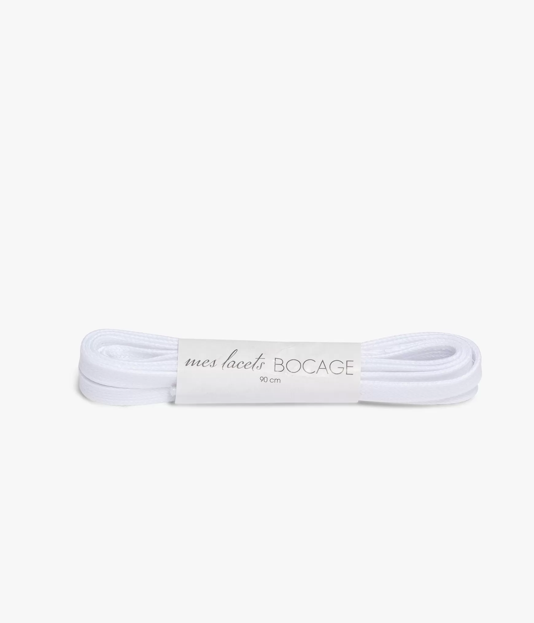 Lacets>Bocage Lacets plats s Blanc