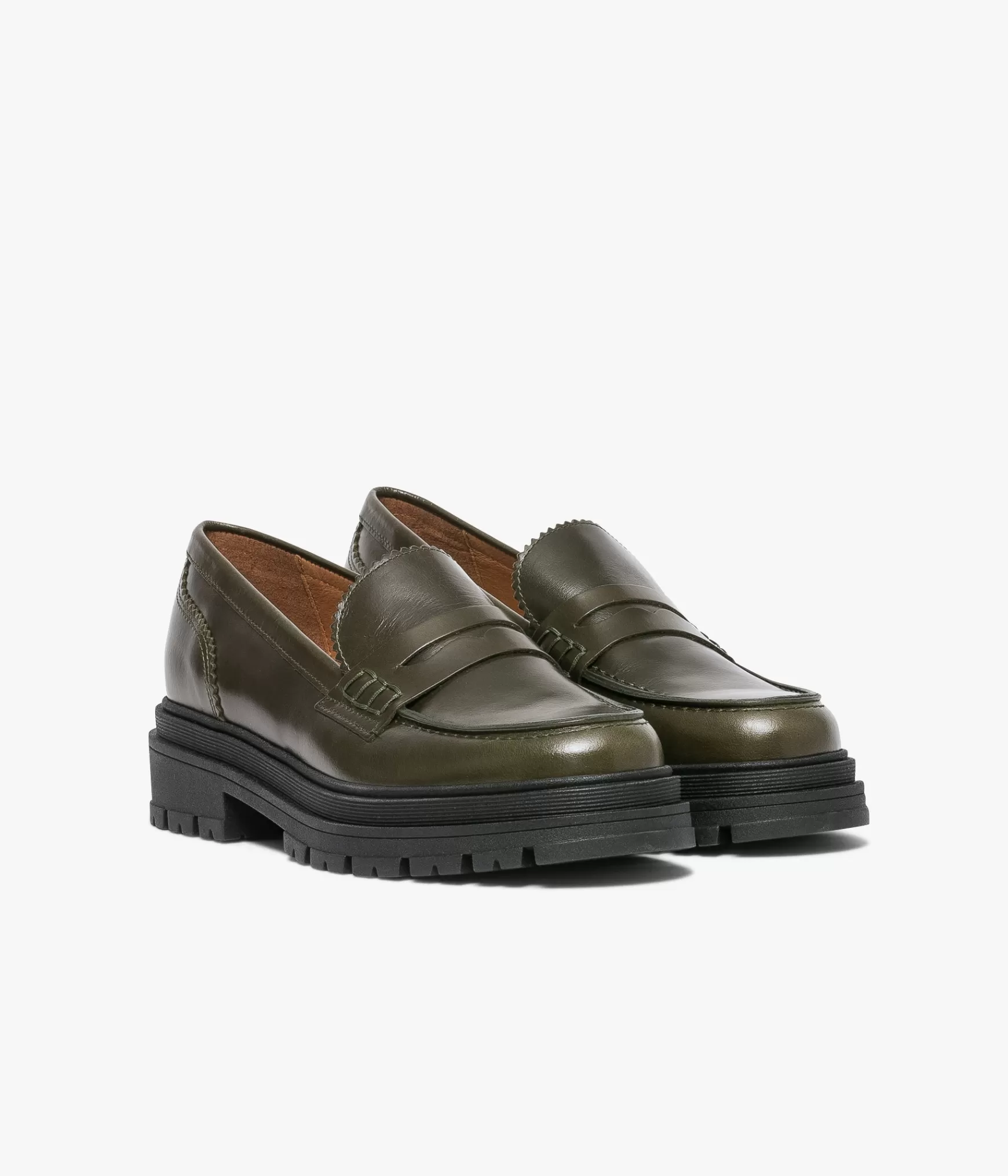 Mocassins>Bocage MOCASSIN ALINARO KAKI Vert
