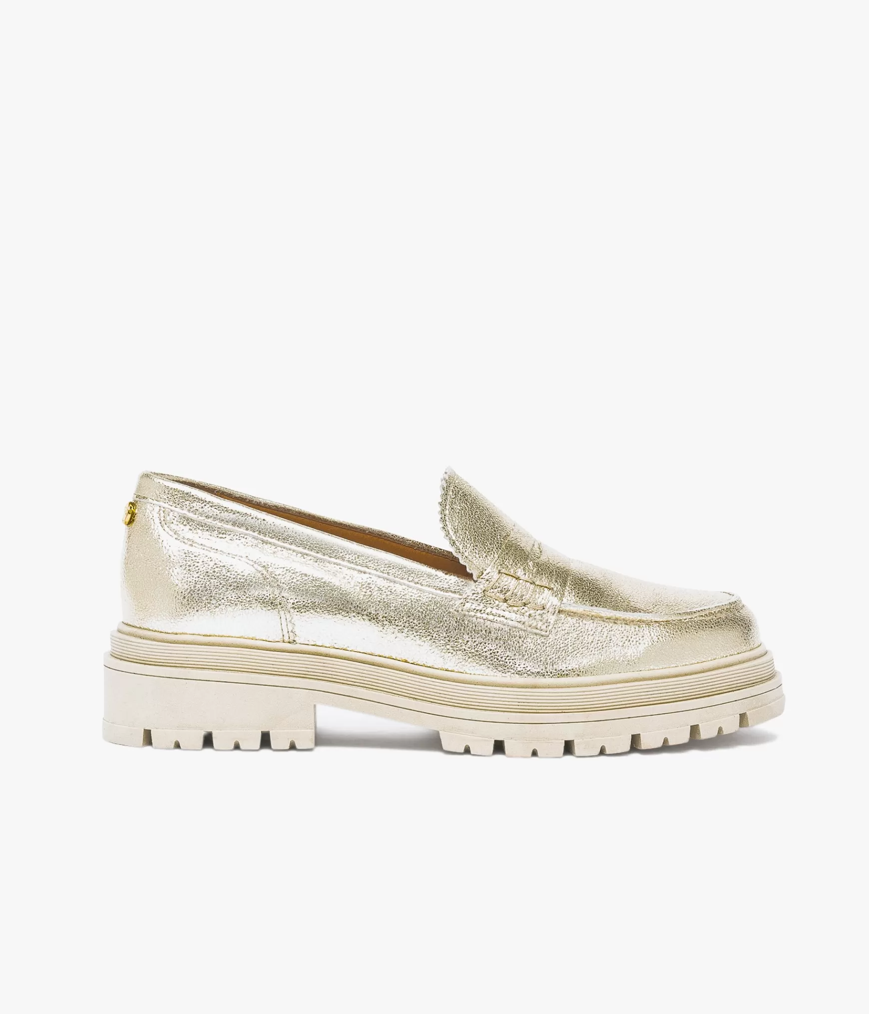 Mocassins>Bocage MOCASSIN ALINARO PLATINE Or