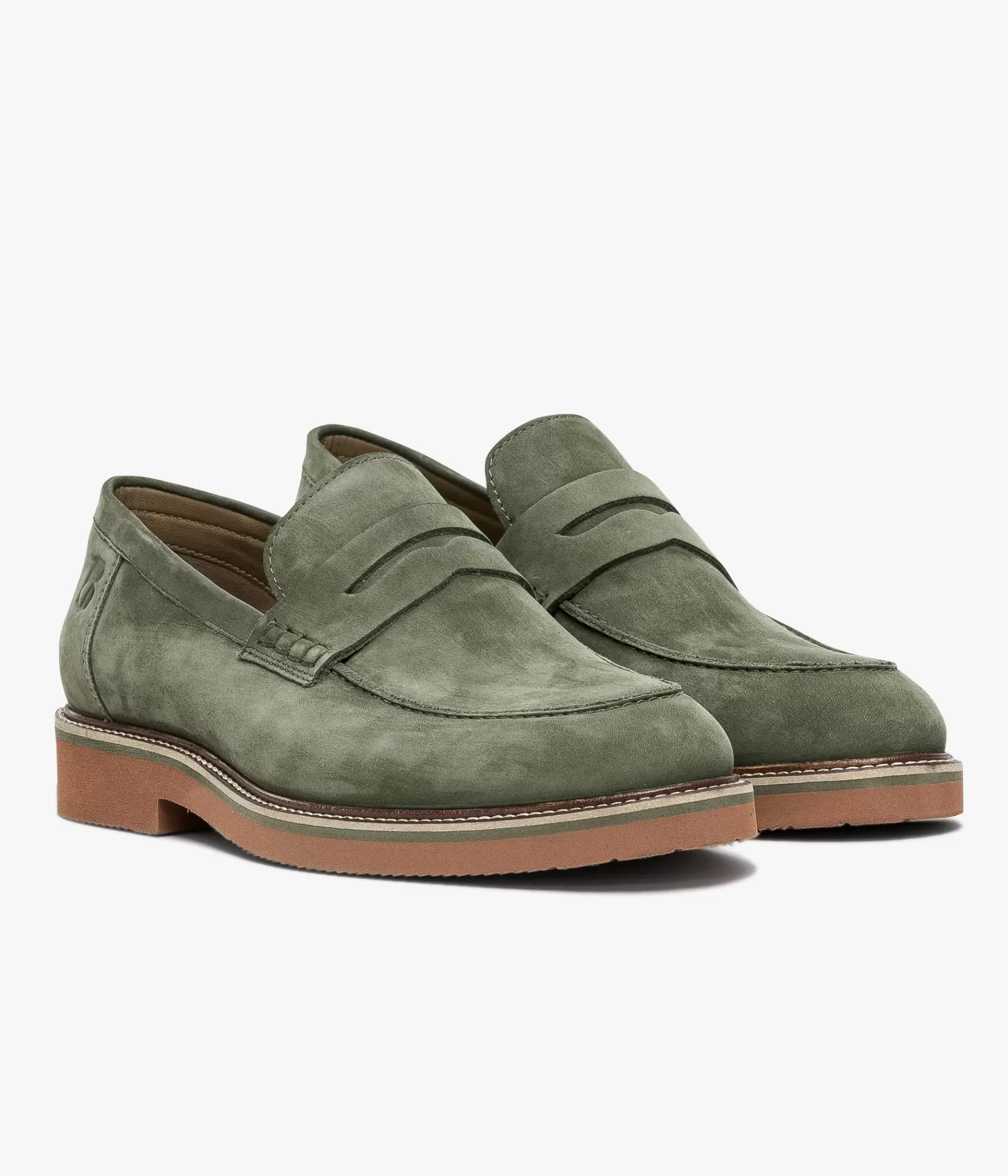 Mocassins>Bocage MOCASSIN OLIVIER KAKI Vert