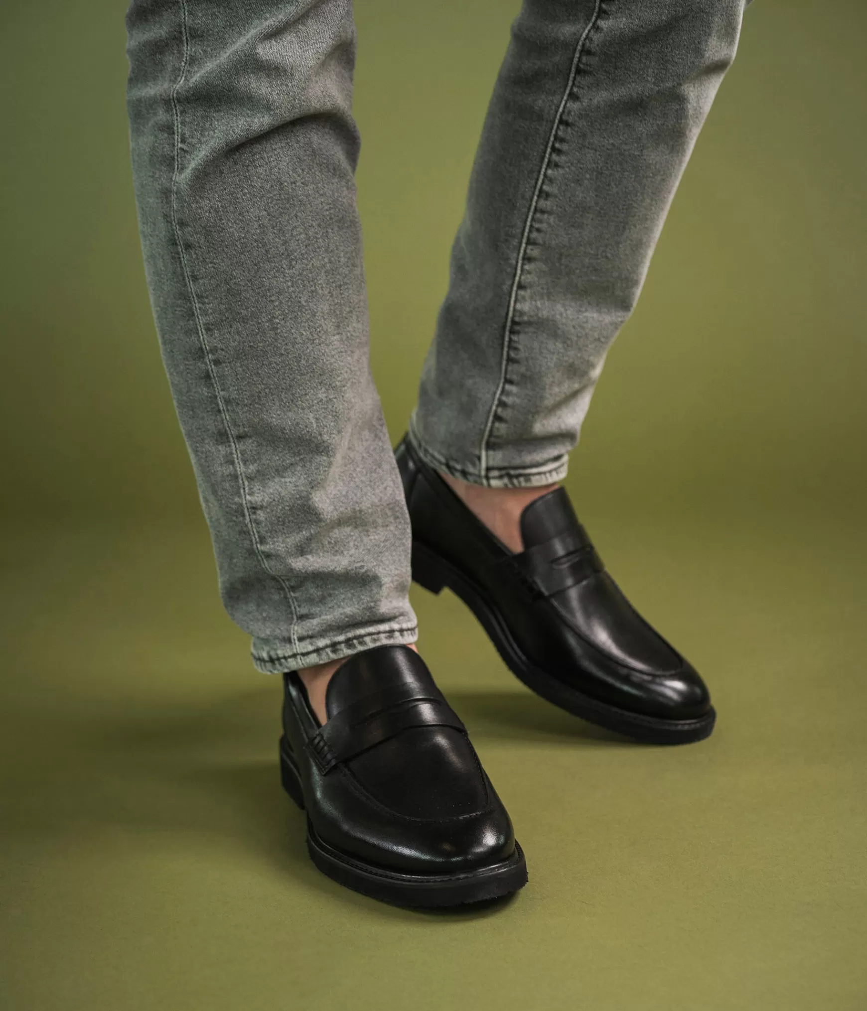 Mocassins>Bocage MOCASSIN OLIVIER Noir