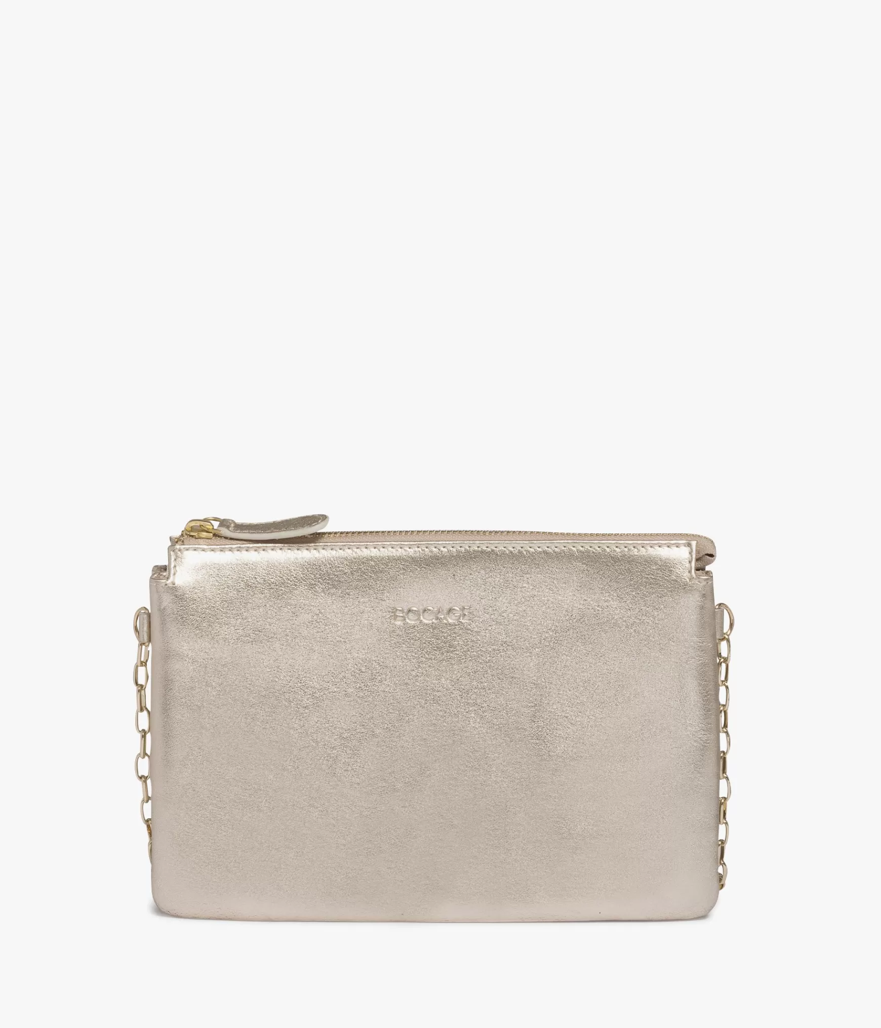 Sacs À Bandoulière>Bocage POCHETTE AIMER PLATINE Or
